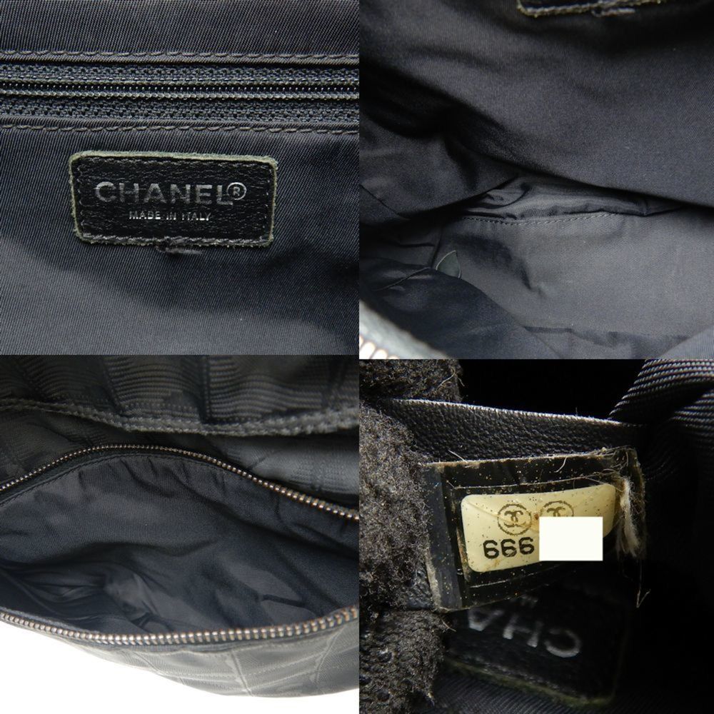 CHANEL A15958 Rucksack New Travel 2WAY Nylon Black 251381 - Picture 9 of 10